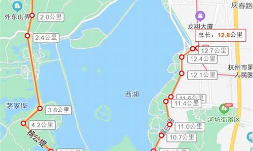 西湖骑行路线_西湖骑行路线图