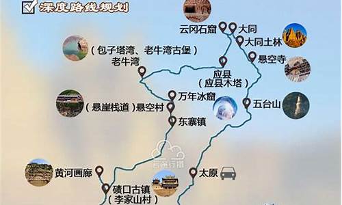 山东到山西自驾游攻略_山东到山西自驾游攻略路线图